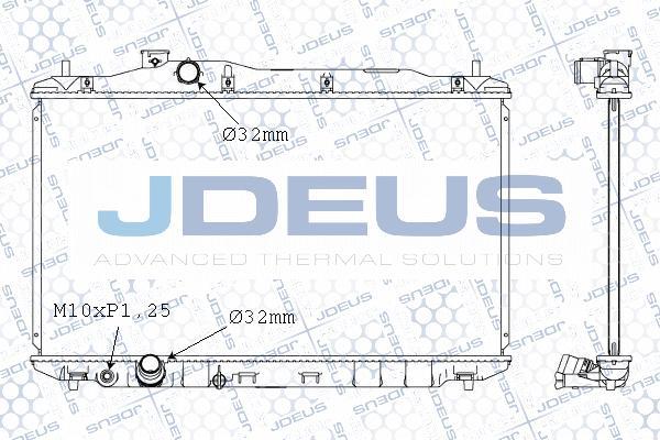 Jdeus M-0130490 - Радіатор, охолодження двигуна autocars.com.ua