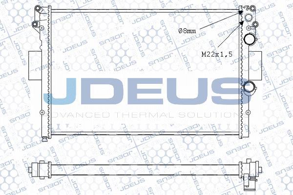 Jdeus M-0140011 - Радиатор, охлаждение двигателя autodnr.net