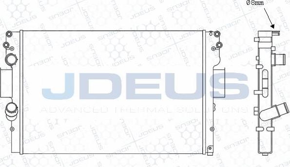 Jdeus M-0140071 - Радіатор, охолодження двигуна autocars.com.ua