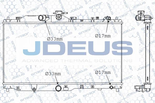 Jdeus M-0160070 - Радіатор, охолодження двигуна autocars.com.ua