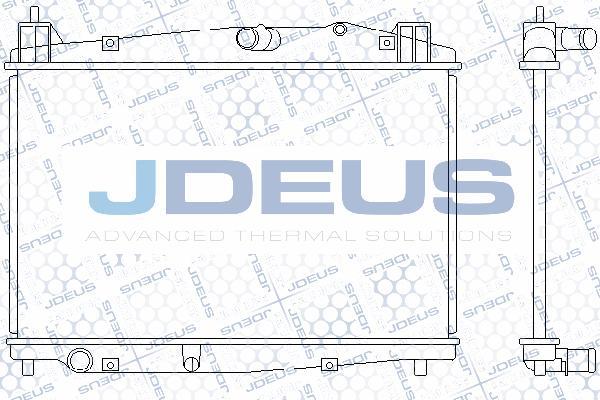 Jdeus M-0160340 - Радіатор, охолодження двигуна autocars.com.ua