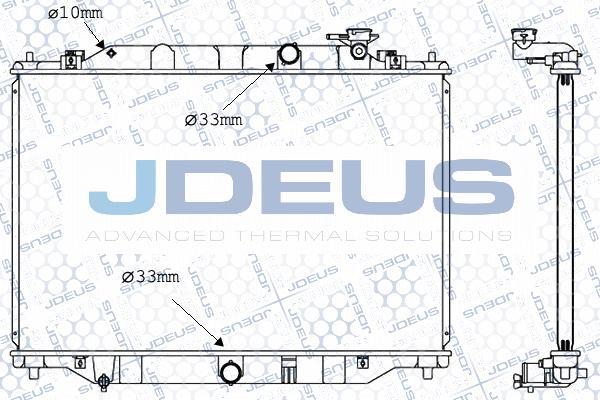 Jdeus M-0160390 - Радіатор, охолодження двигуна autocars.com.ua