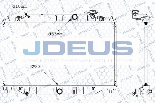 Jdeus M-0160400 - Радіатор, охолодження двигуна autocars.com.ua