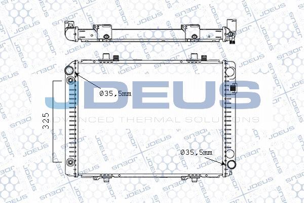 Jdeus M-017000A - Радіатор, охолодження двигуна autocars.com.ua