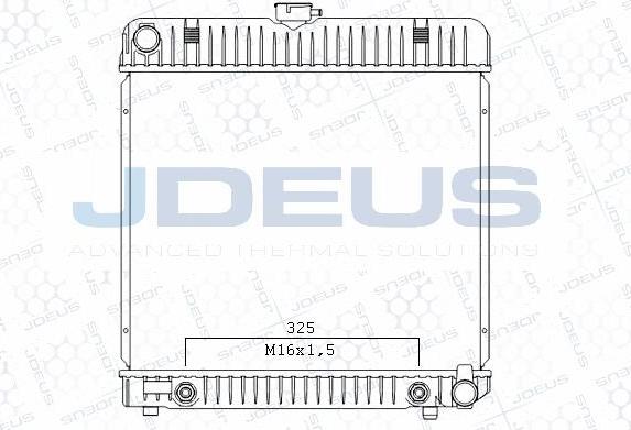 Jdeus M-0170051 - Радіатор, охолодження двигуна autocars.com.ua