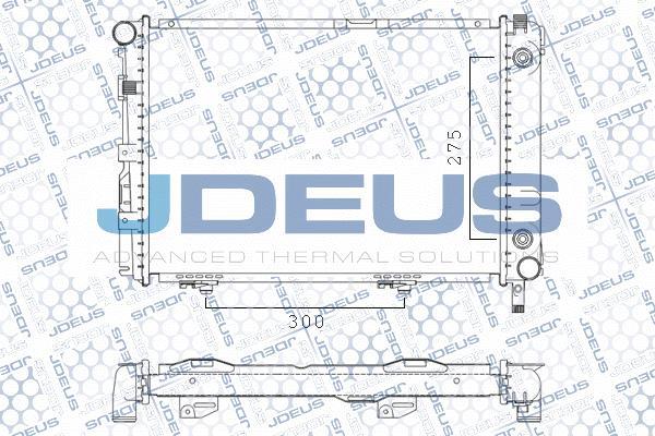 Jdeus M-0170090 - Радіатор, охолодження двигуна autocars.com.ua