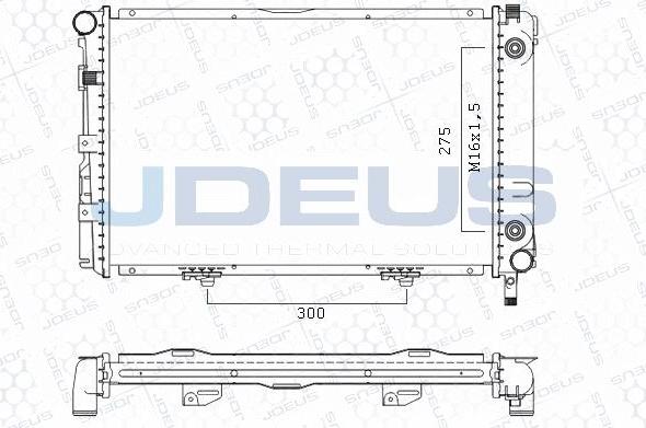 Jdeus M-0170170 - Радіатор, охолодження двигуна autocars.com.ua