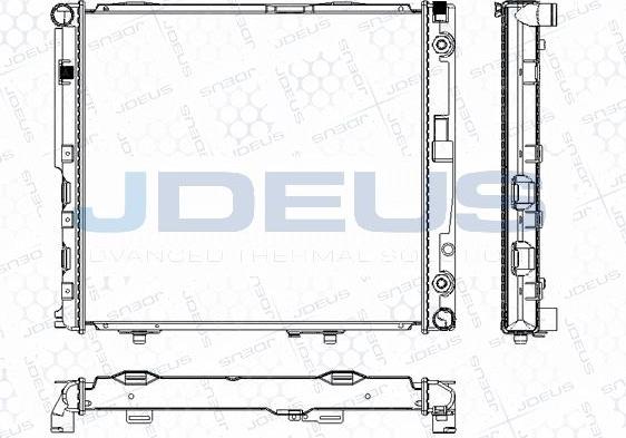 Jdeus M-0170240 - Радіатор, охолодження двигуна autocars.com.ua