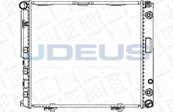 Jdeus M-0170330 - Радіатор, охолодження двигуна autocars.com.ua