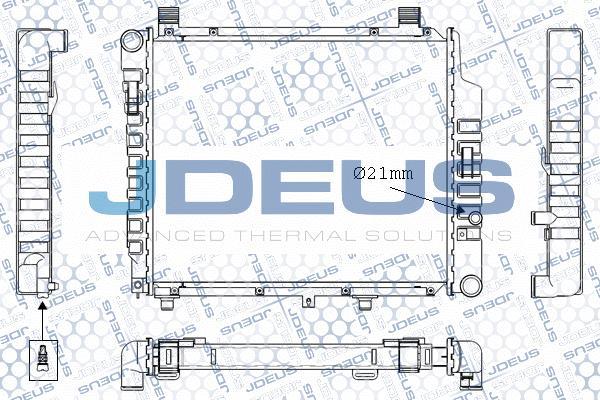 Jdeus M-0170380 - Радіатор, охолодження двигуна autocars.com.ua