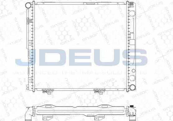 Jdeus M-0170410 - Радіатор, охолодження двигуна autocars.com.ua