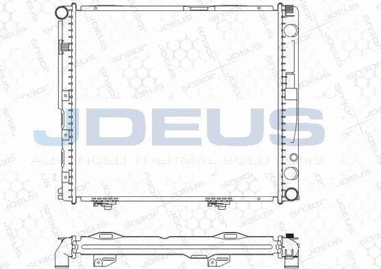 Jdeus M-0170490 - Радіатор, охолодження двигуна autocars.com.ua