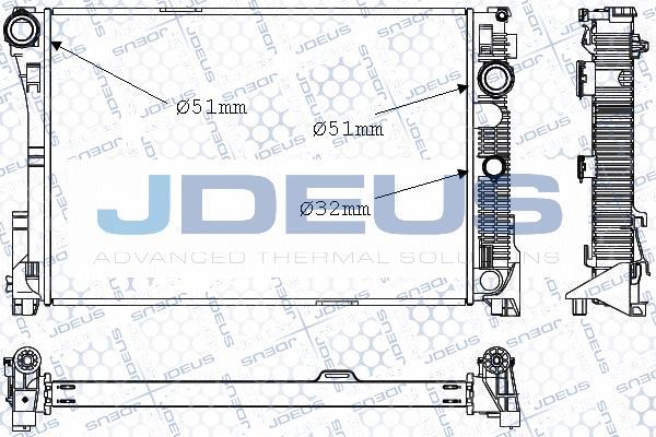 Jdeus M-0170520 - Радиатор, охлаждение двигателя autodnr.net