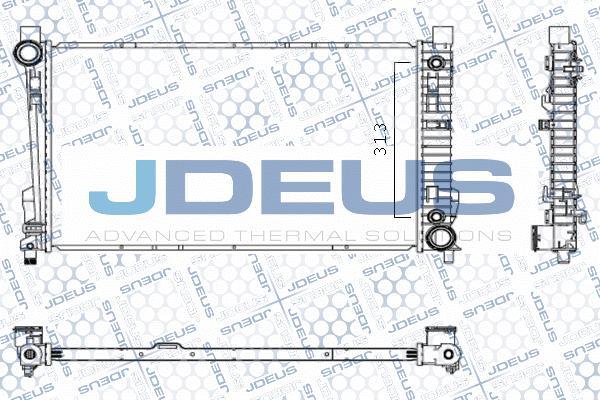 Jdeus M-0170580 - Радиатор, охлаждение двигателя autodnr.net