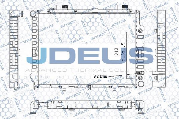 Jdeus M-0170650 - Радиатор, охлаждение двигателя autodnr.net