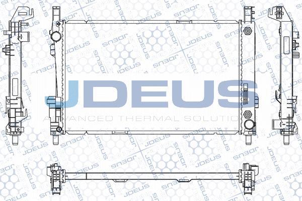 Jdeus M-0170760 - Радіатор, охолодження двигуна autocars.com.ua