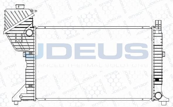 Jdeus M-0170860 - Радіатор, охолодження двигуна autocars.com.ua