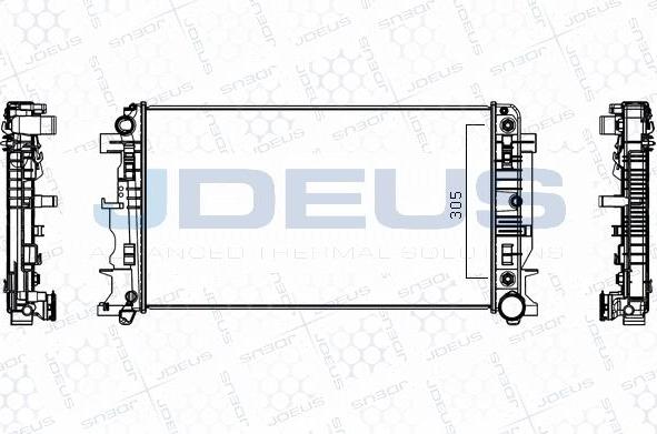 Jdeus M-0170890 - Радіатор, охолодження двигуна autocars.com.ua