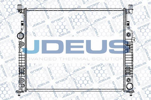 Jdeus M-0170940 - Радіатор, охолодження двигуна autocars.com.ua