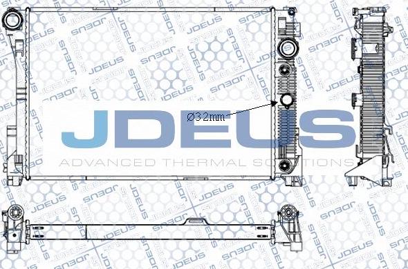 Jdeus M-0171010 - Радиатор, охлаждение двигателя autodnr.net