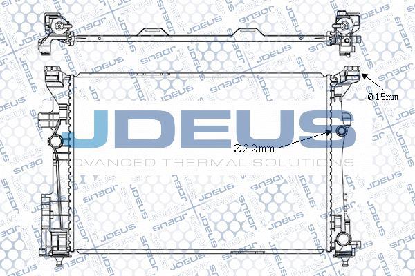 Jdeus M-0171030 - Радіатор, охолодження двигуна autocars.com.ua