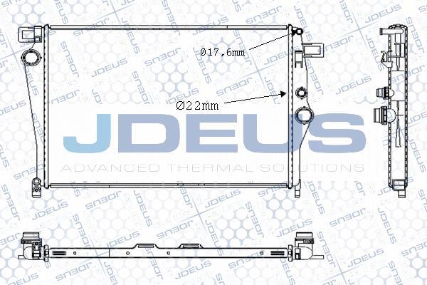 Jdeus M-0171060 - Радіатор, охолодження двигуна autocars.com.ua