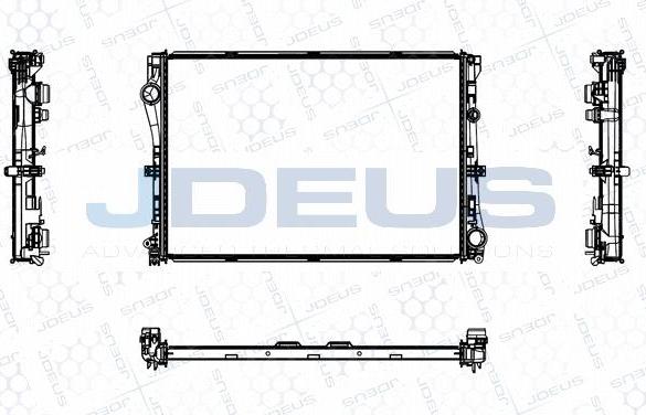 Jdeus M-0171070 - Радіатор, охолодження двигуна autocars.com.ua