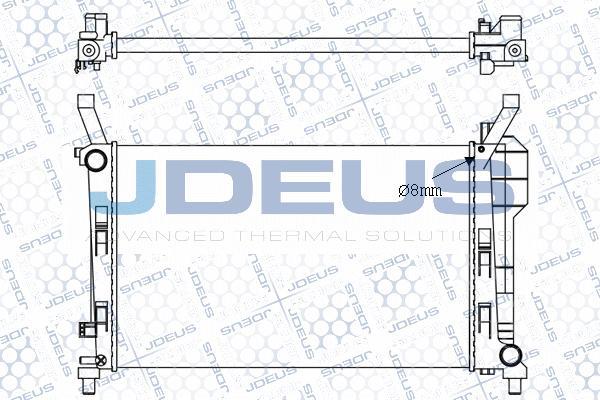 Jdeus M-0171120 - Радиатор, охлаждение двигателя autodnr.net