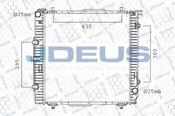 Jdeus M-017114A - Радіатор, охолодження двигуна autocars.com.ua