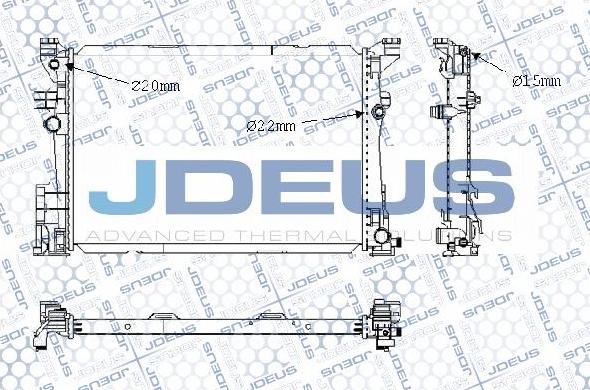 Jdeus M-0171250 - Радіатор, охолодження двигуна autocars.com.ua
