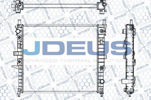 Jdeus M-0171260 - Радіатор, охолодження двигуна autocars.com.ua