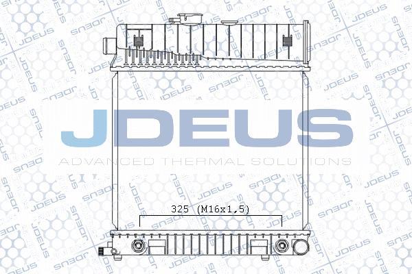 Jdeus M-0171290 - Радіатор, охолодження двигуна autocars.com.ua