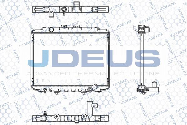 Jdeus M-0180070 - Радіатор, охолодження двигуна autocars.com.ua