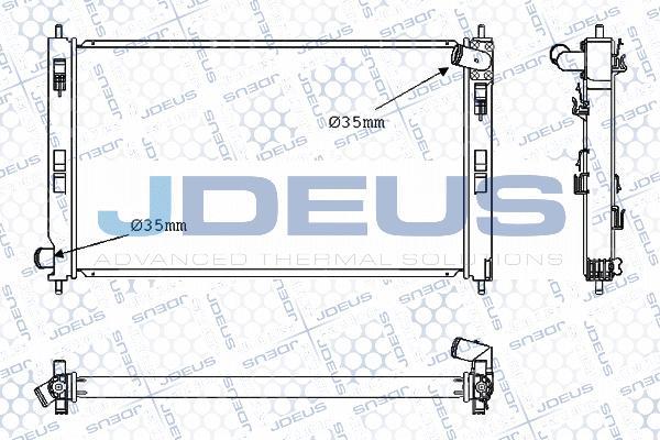 Jdeus M-0180240 - Радіатор, охолодження двигуна autocars.com.ua