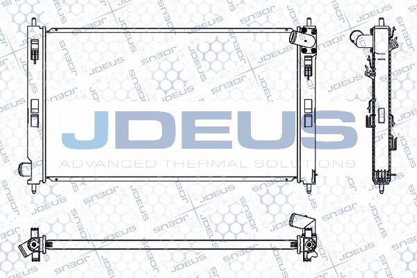 Jdeus M-0180430 - Радиатор, охлаждение двигателя autodnr.net