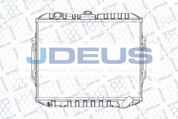 Jdeus M-0180460 - Радіатор, охолодження двигуна autocars.com.ua