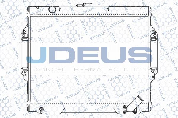 Jdeus M-018046A - Радіатор, охолодження двигуна autocars.com.ua