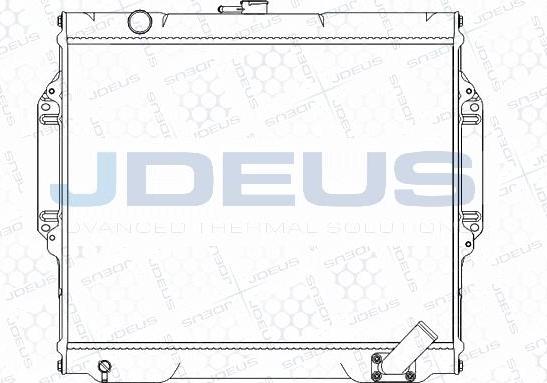 Jdeus M-018047A - Радіатор, охолодження двигуна autocars.com.ua