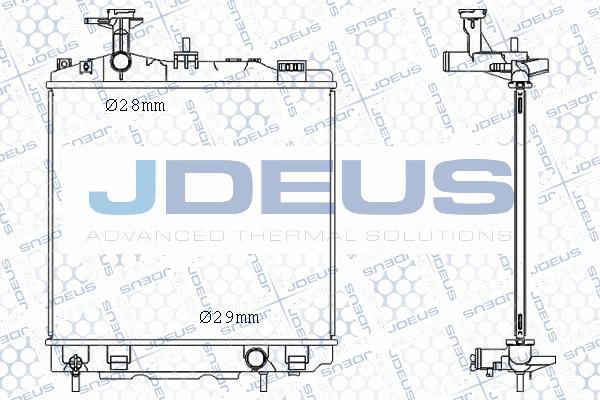 Jdeus M-0180530 - Радіатор, охолодження двигуна autocars.com.ua