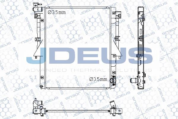 Jdeus M-0180550 - Радіатор, охолодження двигуна autocars.com.ua