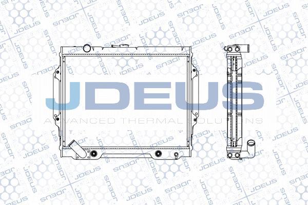 Jdeus M-0180600 - Радіатор, охолодження двигуна autocars.com.ua