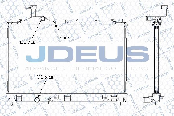 Jdeus M-0180700 - Радіатор, охолодження двигуна autocars.com.ua