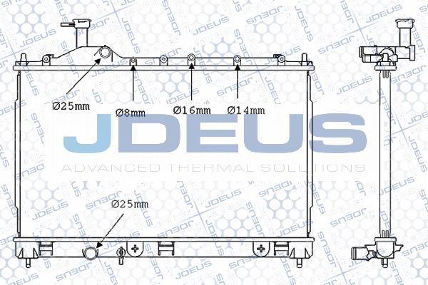 Jdeus M-0180710 - Радіатор, охолодження двигуна autocars.com.ua