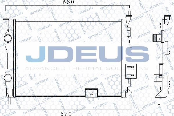Jdeus M-0190140 - Радиатор, охлаждение двигателя autodnr.net