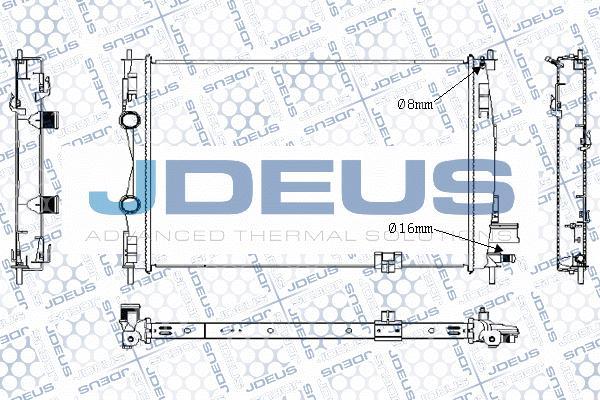 Jdeus M-0190210 - Радіатор, охолодження двигуна autocars.com.ua