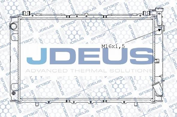 Jdeus M-019029A - Радіатор, охолодження двигуна autocars.com.ua