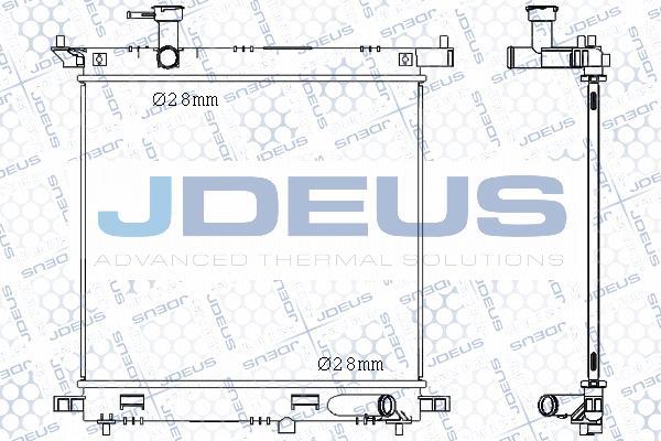 Jdeus M-0190390 - Радіатор, охолодження двигуна autocars.com.ua