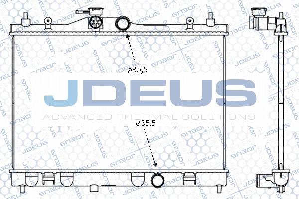 Jdeus M-0190500 - Радіатор, охолодження двигуна autocars.com.ua