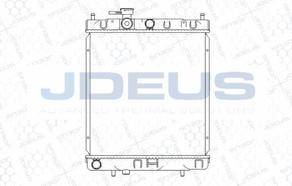 Jdeus M-019055A - Радіатор, охолодження двигуна autocars.com.ua