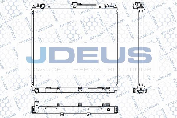 Jdeus M-0190610 - Радіатор, охолодження двигуна autocars.com.ua